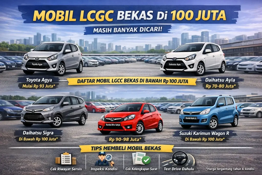 Mobil LCGC Bekas di Bawah Rp 100 Juta Masih Banyak Yang Dicari, Ini Daftarnya