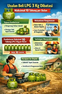 Read more about the article Usulan Untuk Beli LPG 3 Kg Dibatasi: Maksimal 10 Tabung per Bulan