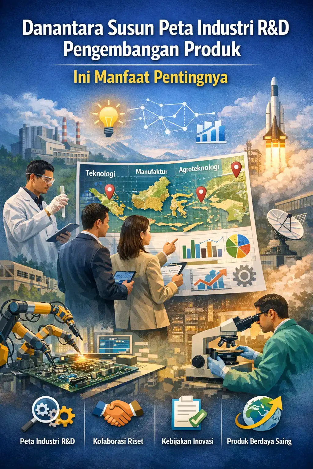 Read more about the article Danantara Menyusun Peta Industri R&D Untuk Pengembangan Produk, Ini Manfaat Pentingnya Strategi Memperkuat Inovasi Nasional