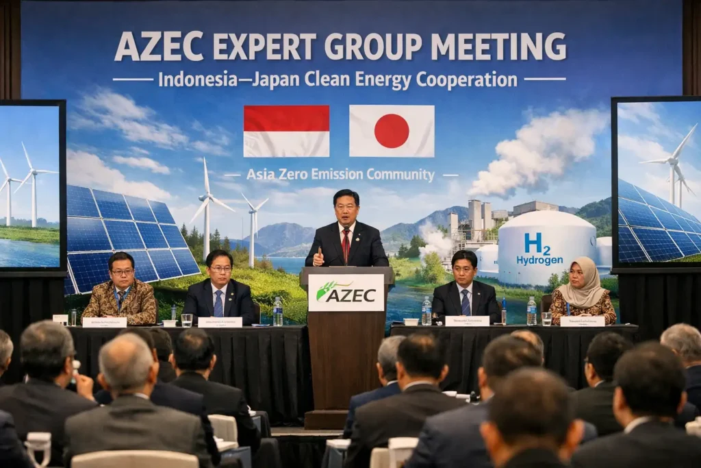 Indonesia–Jepang Mempercepat Proyek Energi Bersih lewat AZEC Expert Group Meeting