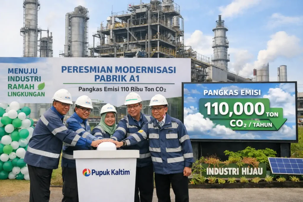 Pupuk Kaltim Resmikan Modernisasi Pabrik Tertua, Pangkas Emisi 110 Ribu Ton CO₂